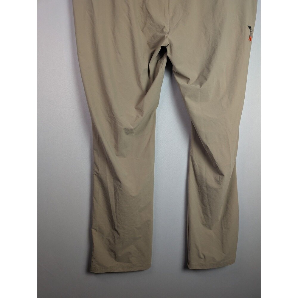 Orvis Jackson Quick Dry Pants Mens 44/32 Tan Nylon Blend Stretch Zip Pockets - Picture 11 of 15